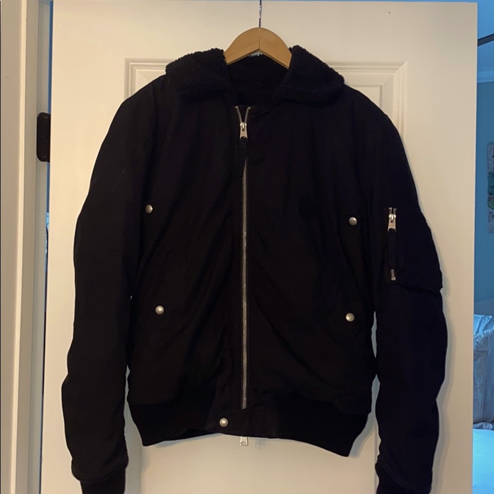 Black men’s  All Saints Bomber jacket